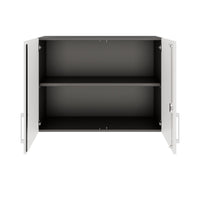 PRO Top Cabinet | 2 OH, 800 - 1200 x 740 mm, morbido -close, grafite / bianco