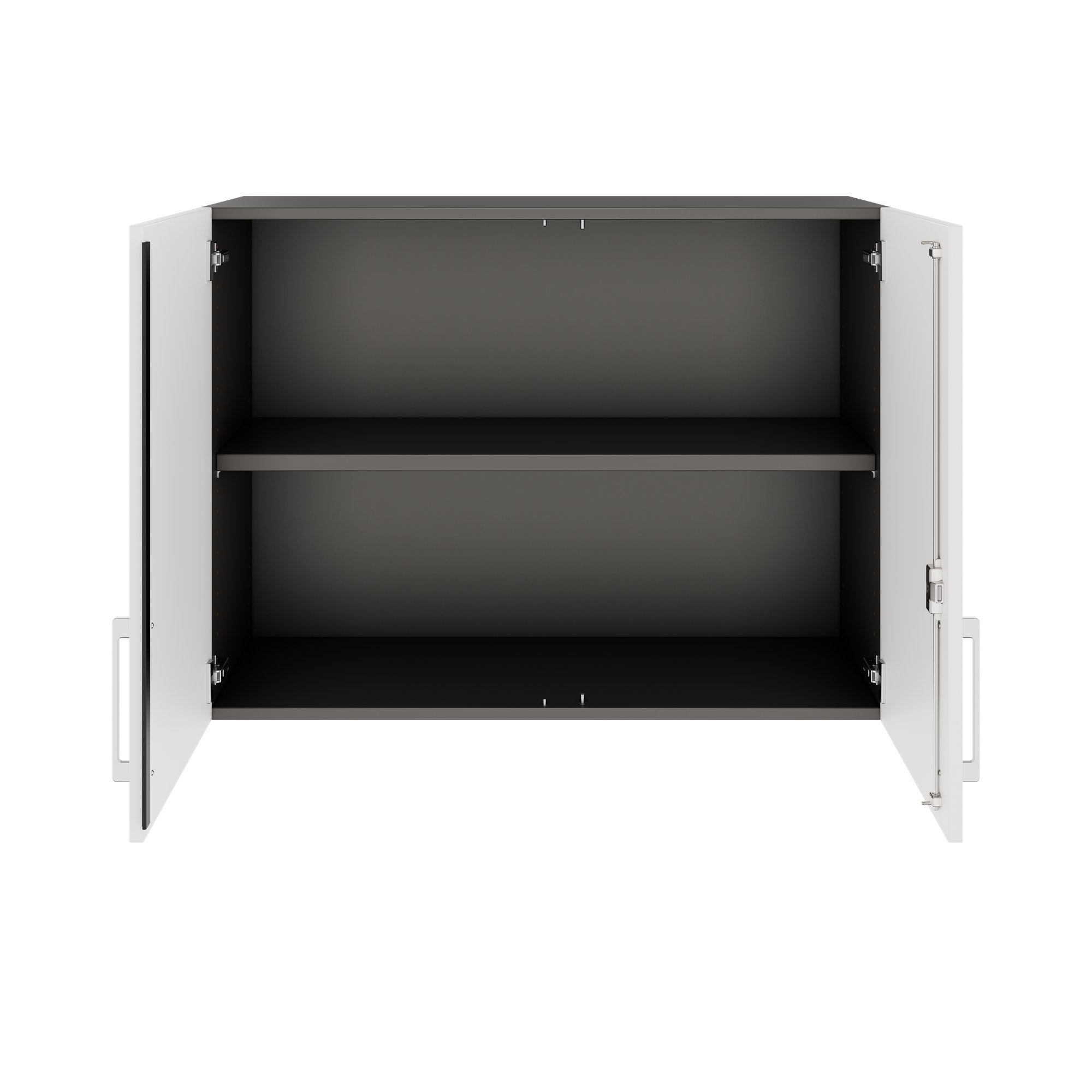 PRO Top Cabinet | 2 OH, 800 - 1200 x 740 mm, morbido -close, grafite / bianco