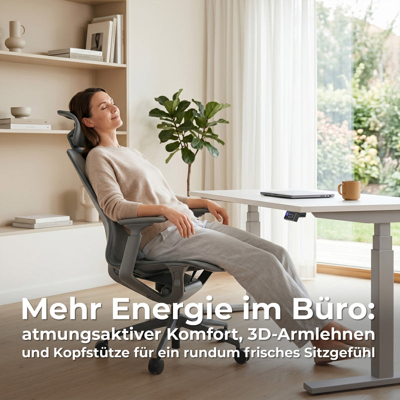 BLOOM Bürodrehstuhl | 3D-Armlehnen, Kopfstütze, Coral - 15 Main Image