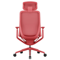 Bloom office swivel chair | 3D armrests, headrest, coral