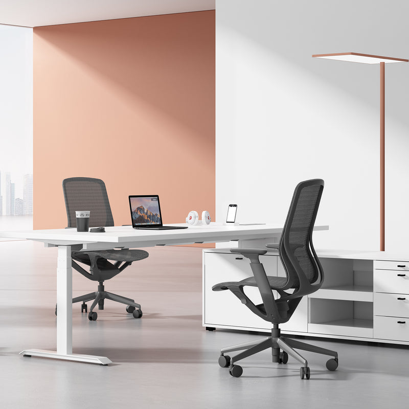 Bloom office swivel chair | 3D armrests, headrest, gray - 2 Main Image
