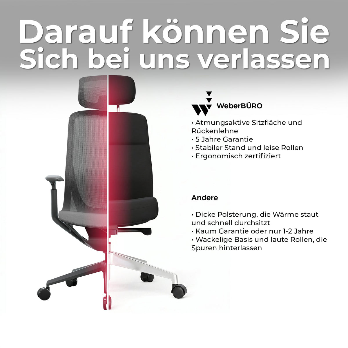 Bloom office swivel chair | 3D armrests, headrest, gray - 22 Lightbox Main Image