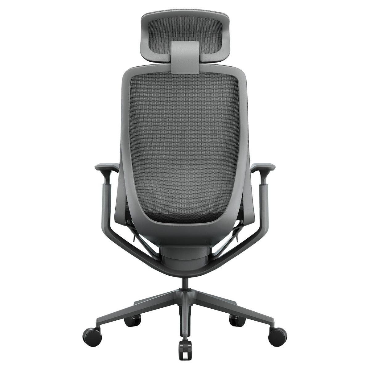 Bloom office swivel chair | 3D armrests, headrest, gray - 5 Lightbox Main Image