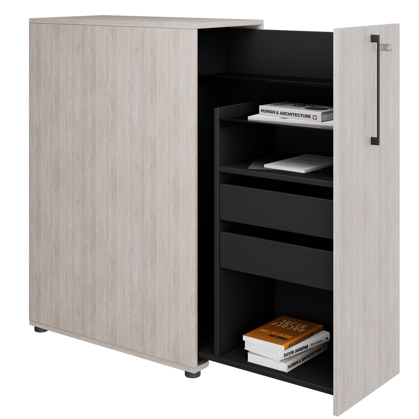 BOXI Apothekerschrank | Innenleben konfigurierbar, 420 x 800-820 x 1200 mm