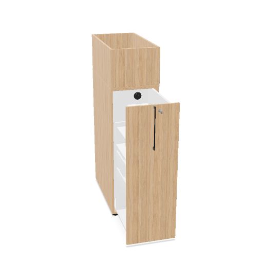 BOXI Apothekerschrank | Innenleben konfigurierbar, 420 x 800-820 x 1200 mm