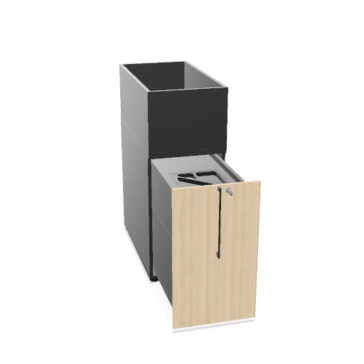 BOXI Apothekerschrank | Innenleben konfigurierbar, mit Stiftablage, 360-420 x 800-820 mm