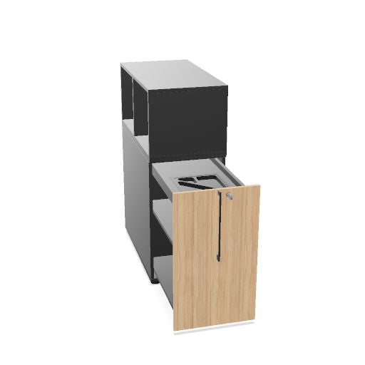 BOXI Apothekerschrank | Innenleben konfigurierbar, mit Stiftablage, 360-420 x 800-820 mm