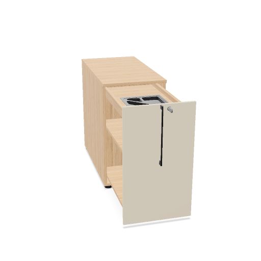 BOXI Apothekerschrank | Innenleben konfigurierbar, mit Stiftablage, 360-420 x 800-820 mm