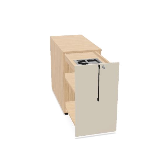 BOXI Apothekerschrank | Innenleben konfigurierbar, mit Stiftablage, 360-420 x 800-820 mm