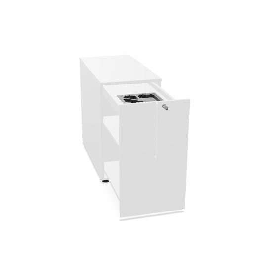 BOXI Apothekerschrank | Innenleben konfigurierbar, mit Stiftablage, 360-420 x 800-820 mm