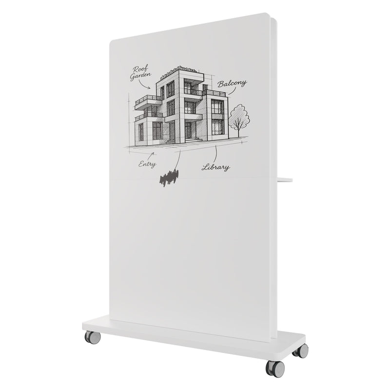 BRALCO Flipper Medienwand | 1000x1800 mm, Whiteboard - 5 Main Image