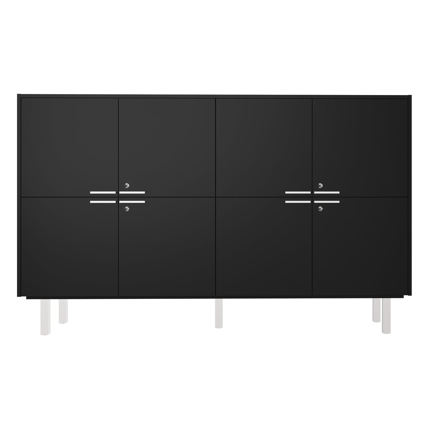 Bralco JET EVO Highboard | 2 oh, 2036 x 460 mm, noir