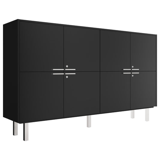 Bralco JET EVO Highboard | 2 oh, 2036 x 460 mm, noir