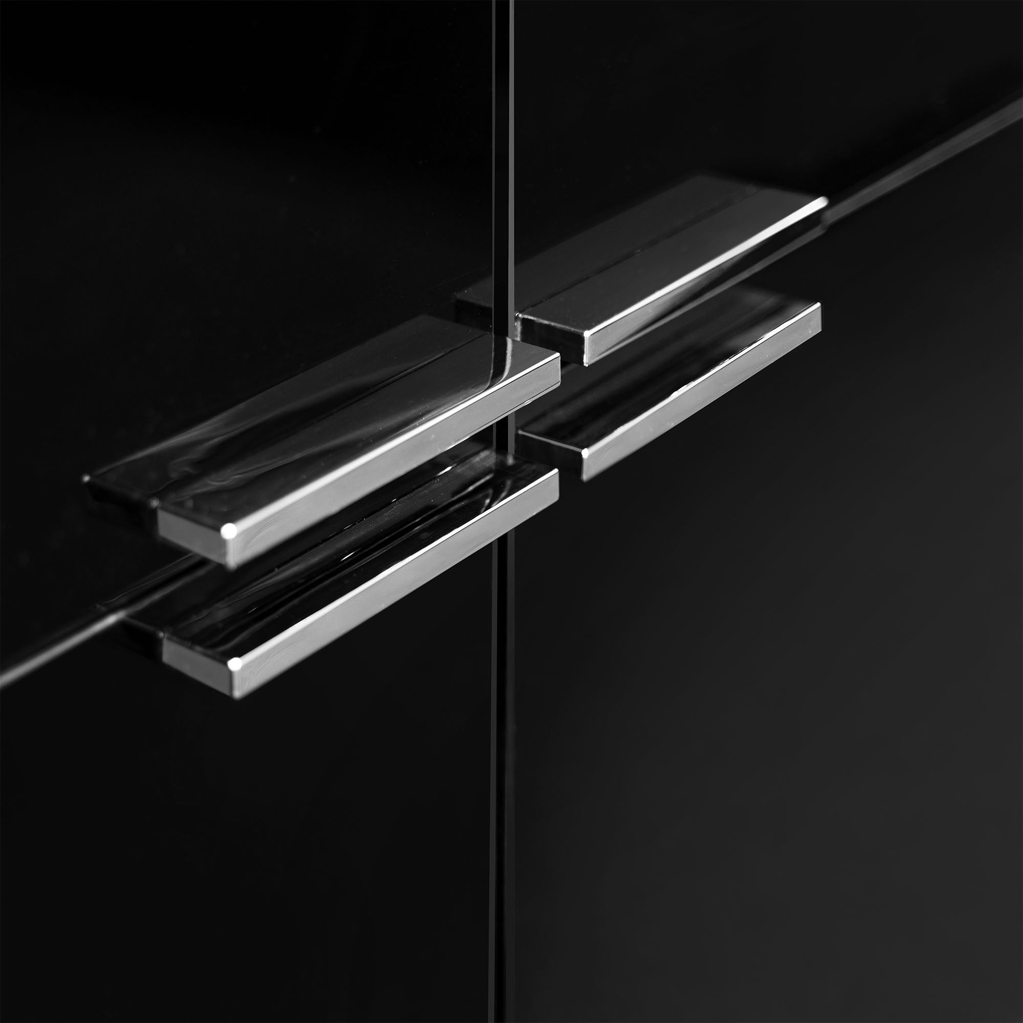 Bralco JET EVO Highboard | 2 oh, 2036 x 460 mm, noir