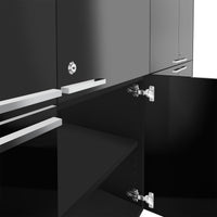 Bralco JET EVO Highboard | 2 oh, 2036 x 460 mm, noir