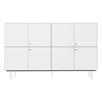 Bralco JET EVO Highboard | 2 oh, 2036 x 460 mm, bianco