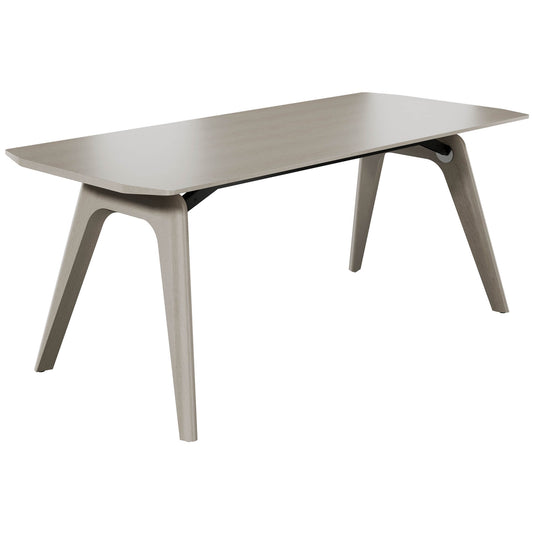 Table de réunion BRALCO RAIL | 1800 - 2400 mm (6 - 8 personnes) | Bois véritable, chêne gris clair