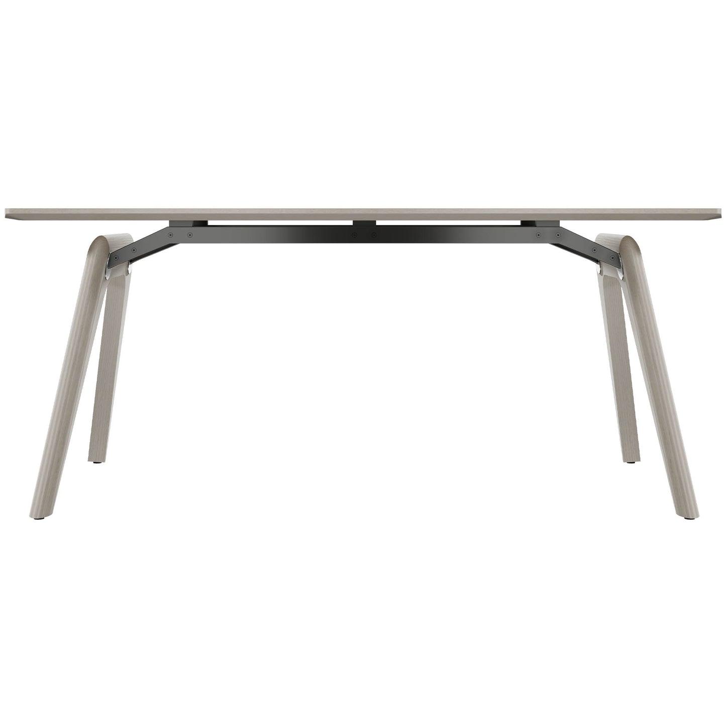 Bralco Rail Conference Table | 1800 - 2400 mm (6-8 persone) | Vero legno, grigio chiaro di quercia