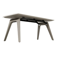 Bralco RAIL Tableau de réunion | 1800 - 2400 mm (6 - 8 personnes) | Vrai bois, chêne gris clair