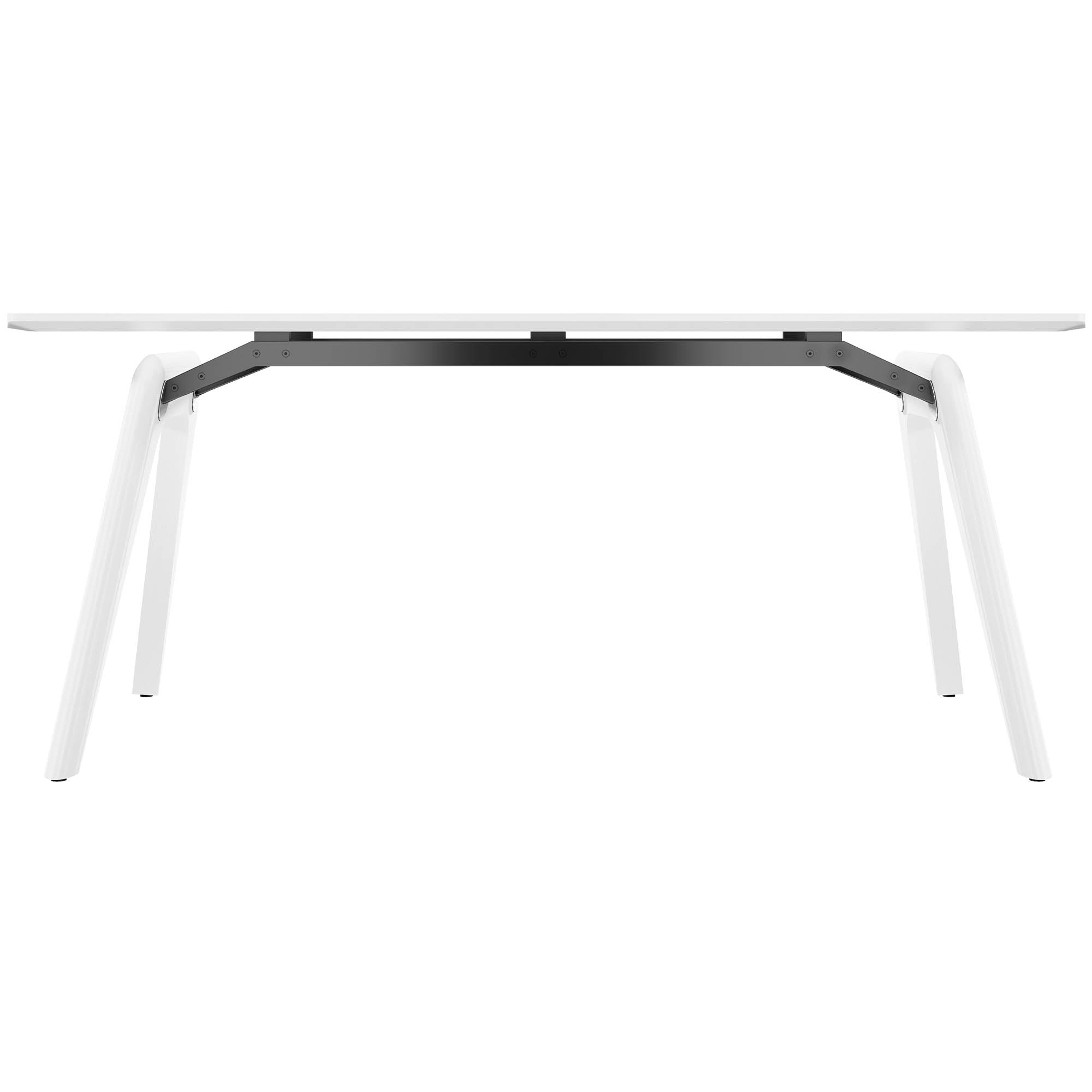 Bralco RAIL Tableau de réunion | 1800 - 2400 mm (6 - 8 personnes) | Vrai bois, chêne blanc