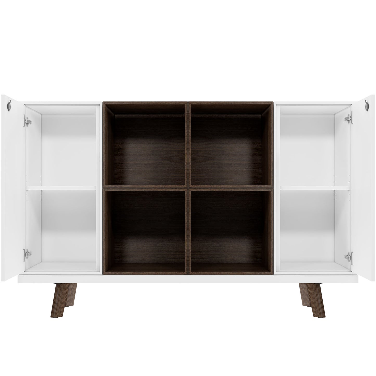 BRALCO RAIL highboard | 2 OH, 1600 x 400 mm, tobacco oak