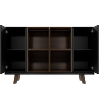 Buffet haut BRALCO RAIL | 2 OH, 1600 x 400 mm, chêne tabac