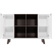 Buffet haut BRALCO RAIL | 2 OH, 1600 x 400 mm, chêne carbone