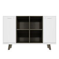 BRALCO RAIL Highboard | 2 OH, 1600 x 400 mm, Eiche Dunkelgrau