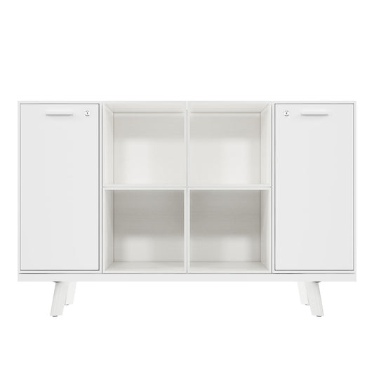 BRALCO RAIL Highboard | 2 OH, 1600 x 400 mm, Eiche Weiss