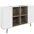 BRALCO RAIL Highboard | 2 OH, 1600 x 400 mm, Eiche Hellgrau