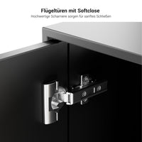 Bralco RAIL Highboard | 2 oh, 1600 x 400 mm, chêne noir