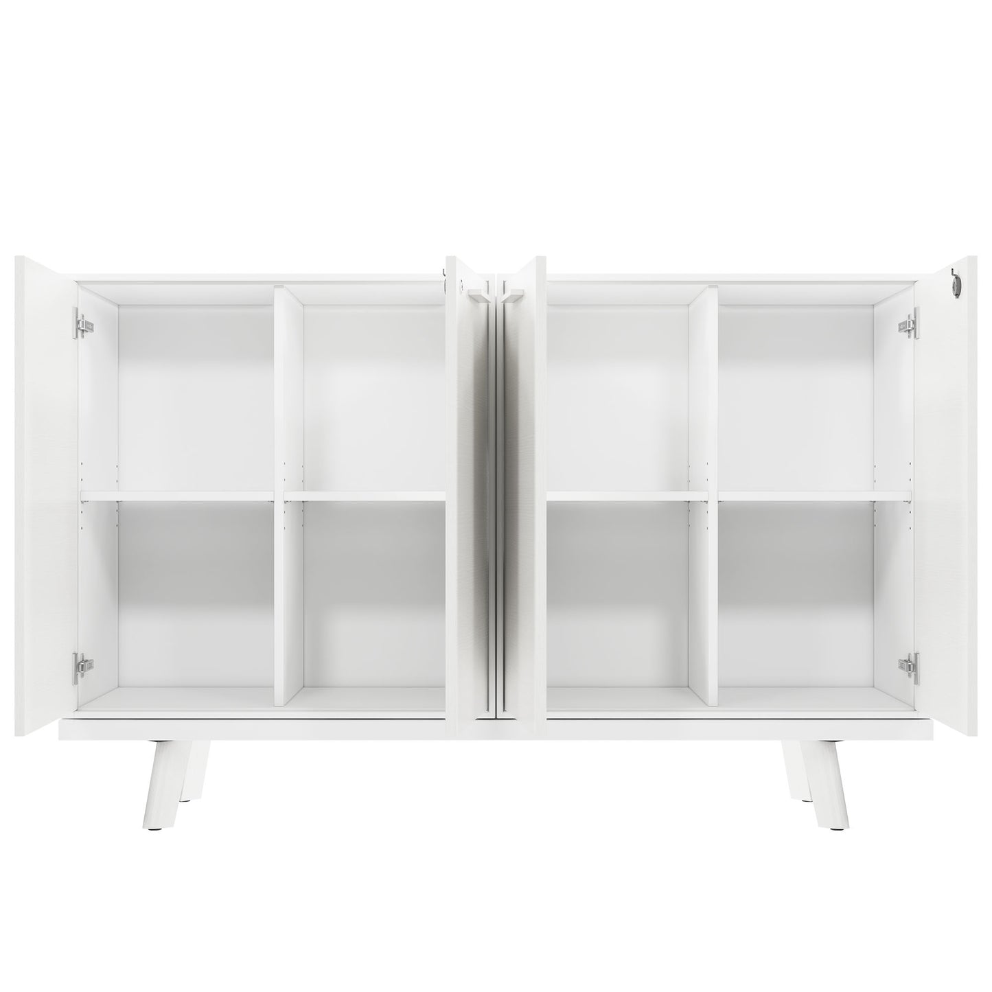 Bralco RAIL Highboard | 2 Oh, 1600 x 400 mm, oak white