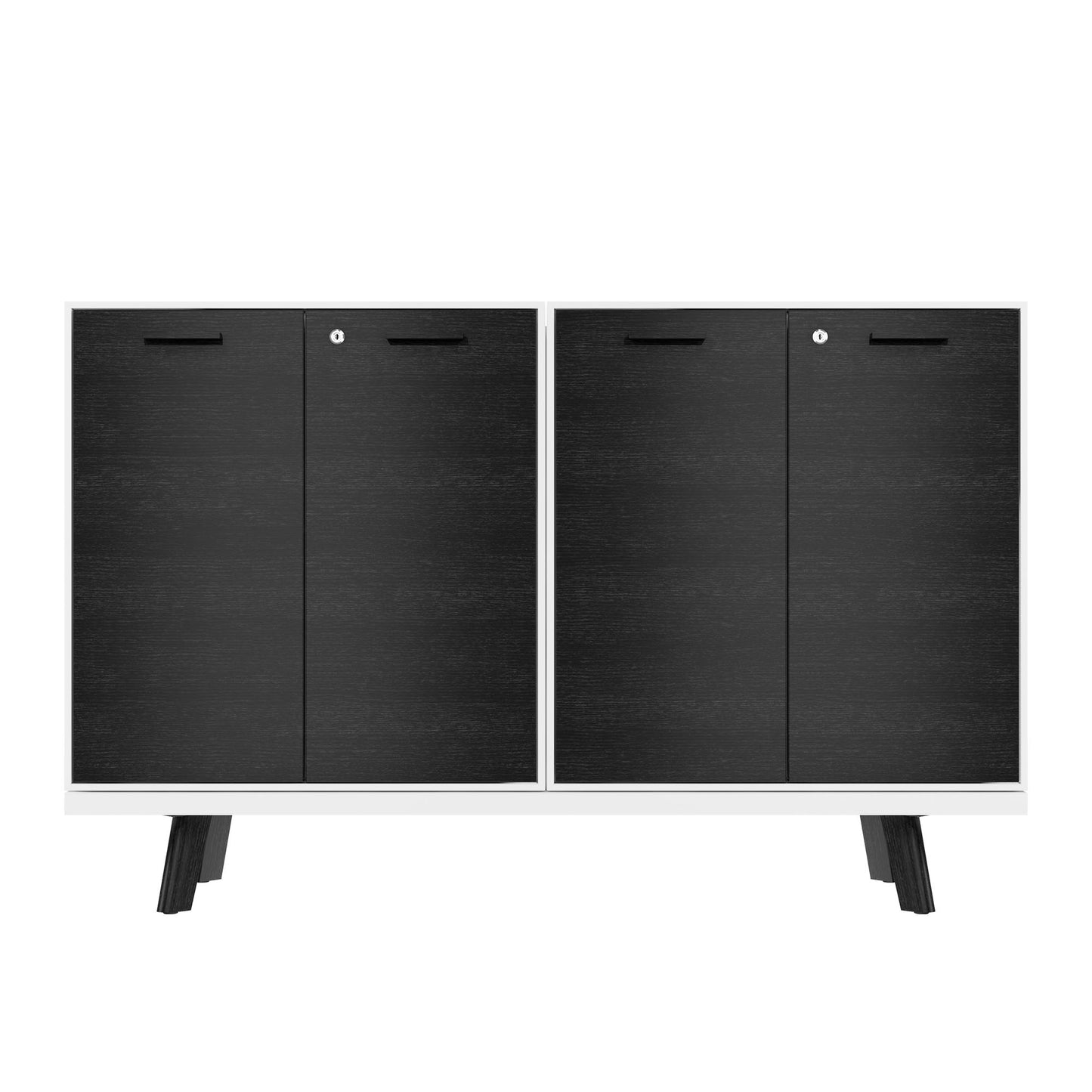 Bralco RAIL Highboard | 2 oh, 1600 x 400 mm, chêne noir