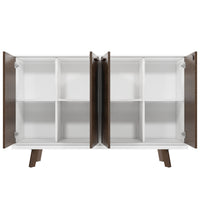 BRALCO RAIL Highboard | 2 OH, 1600 x 400 mm, Eiche Tabak