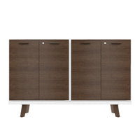 BRALCO RAIL Highboard | 2 OH, 1600 x 400 mm, Eiche Tabak