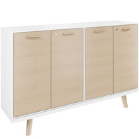 BRALCO RAIL highboard | 2 OH, 1600 x 400 mm, natural oak