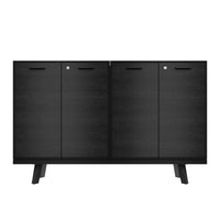 Buffet haut BRALCO RAIL | 2 OH, 1600 x 400 mm, chêne noir