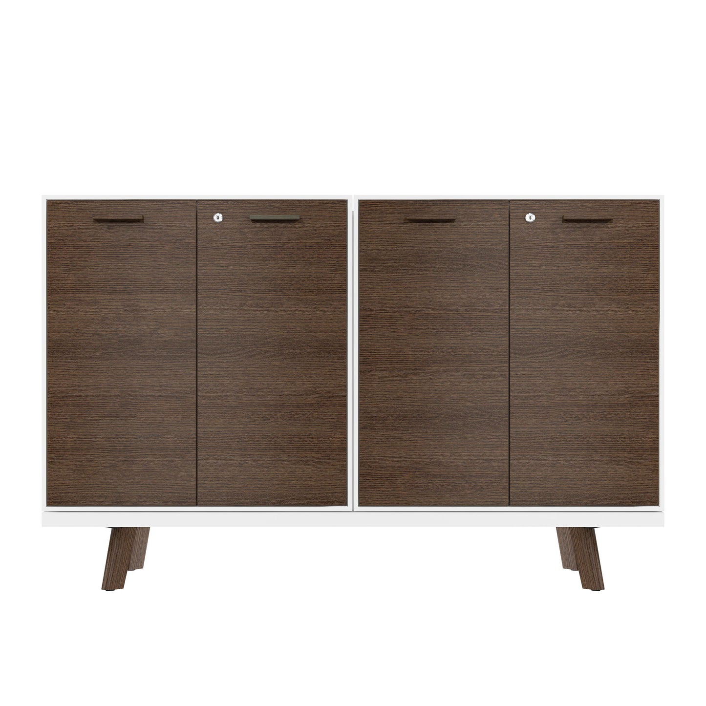 BRALCO RAIL highboard | 2 OH, 1600 x 400 mm, tobacco oak