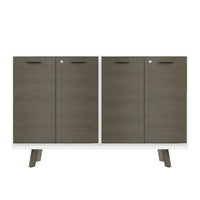 BRALCO RAIL Highboard | 2 OH, 1600 x 400 mm, Eiche Dunkelgrau