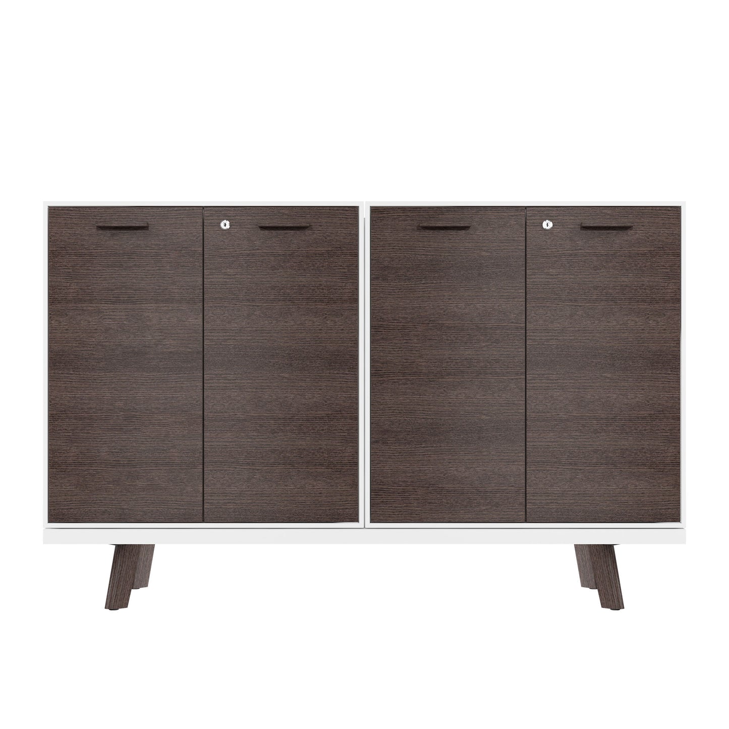 Buffet haut BRALCO RAIL | 2 OH, 1600 x 400 mm, chêne carbone