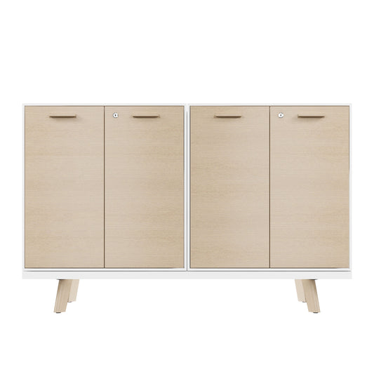 BRALCO RAIL highboard | 2 OH, 1600 x 400 mm, natural oak