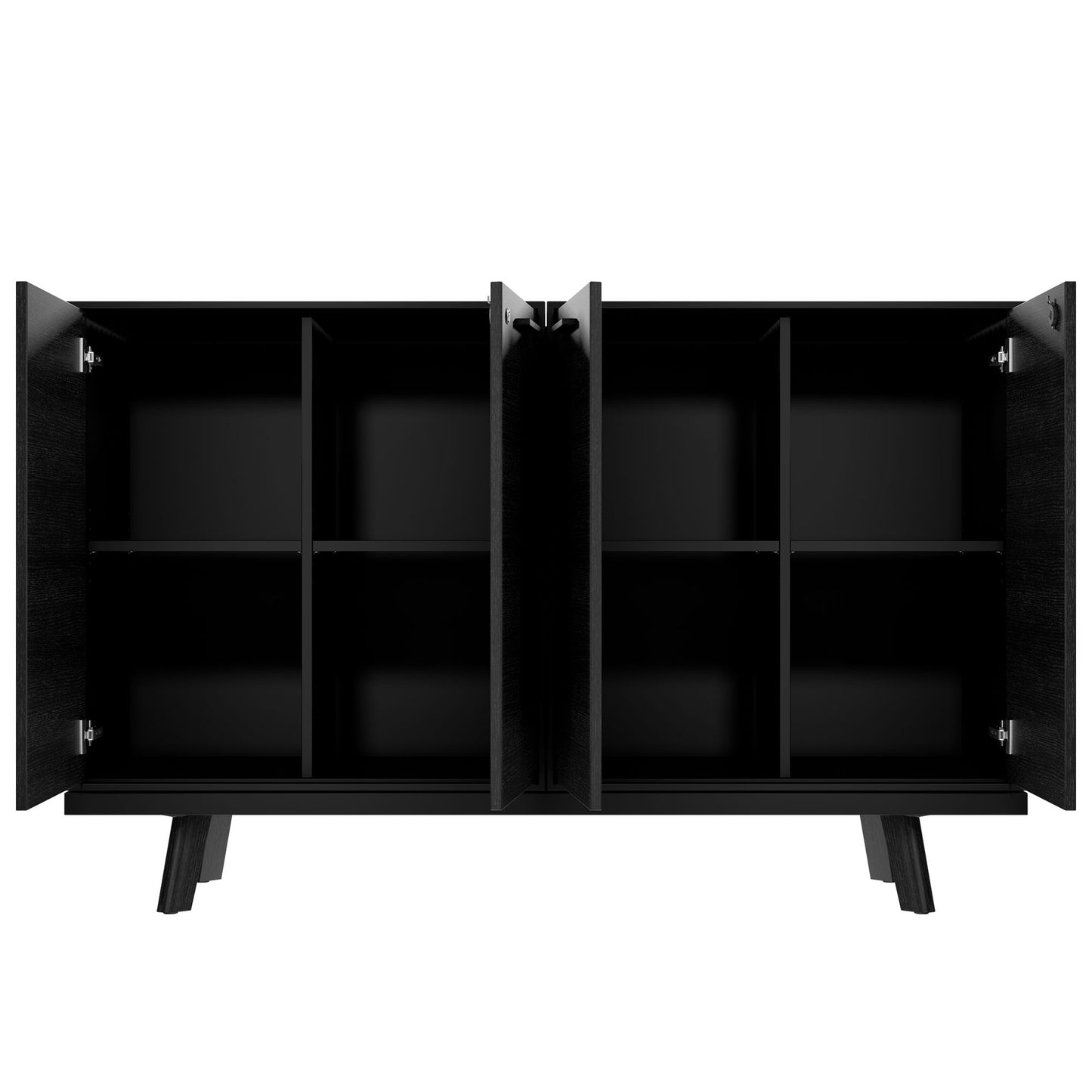 Bralco RAIL Highboard | 2 oh, 1600 x 400 mm, chêne noir