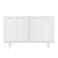 BRALCO RAIL Highboard | 2 OH, 1600 x 400 mm, Eiche Weiß