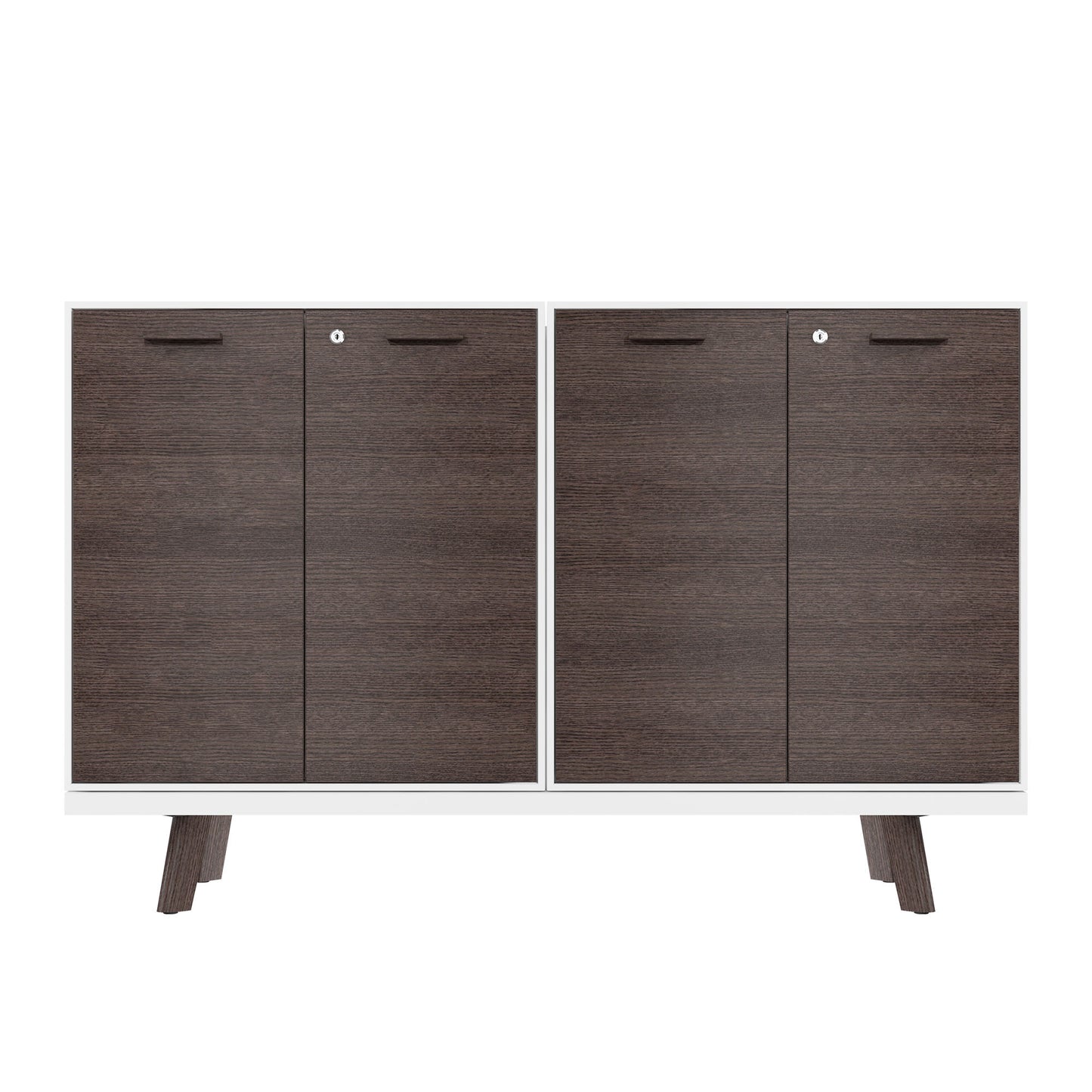 BRALCO RAIL highboard | 2 OH, 1600 x 400 mm, carbon oak