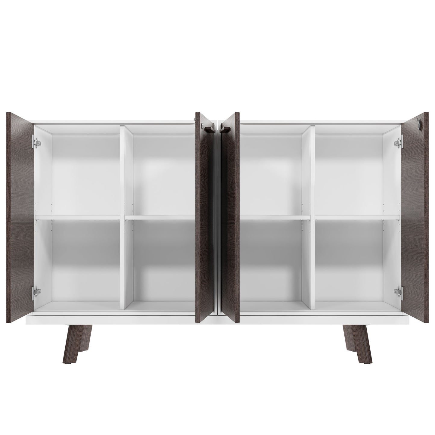 Buffet haut BRALCO RAIL | 2 OH, 1600 x 400 mm, chêne carbone