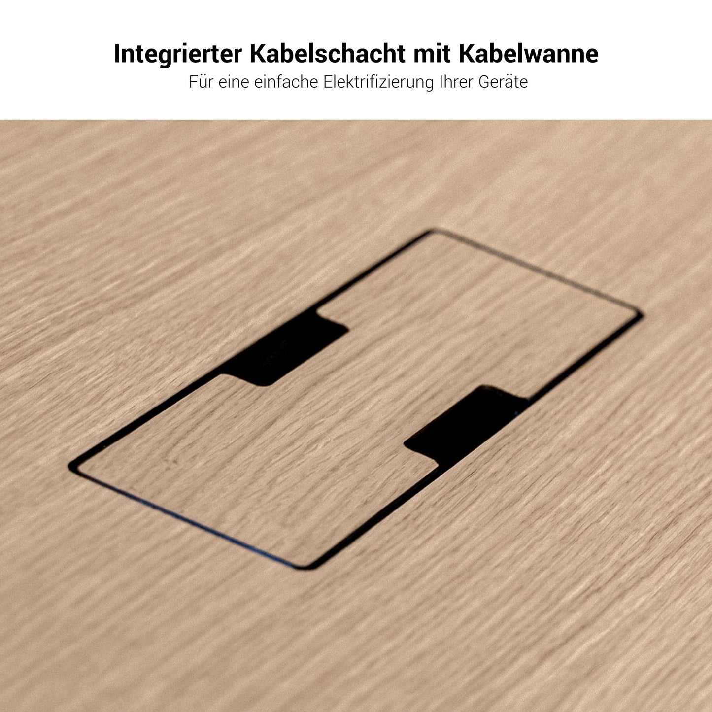 Bralco RAIL Tabella delle riunioni | Triangular, 1794 x 1716 mm (6 persone), vero legno, natura di quercia