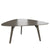 BRALCO RAIL meeting table | Triangular, 1794 x 1716 mm (6 people), real wood, dark gray oak