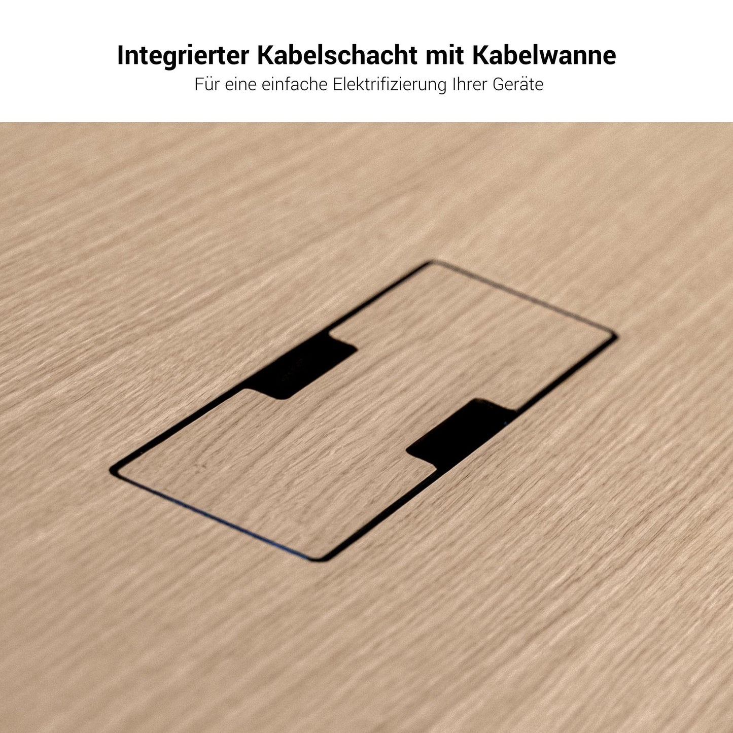 BRALCO RAIL meeting table | Boat shape 2400 - 2800 mm (8 - 10 people) | Real wood, natural oak