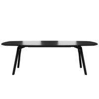 Bralco Rail Conference Table | Forma di avvio 2400 - 2800 mm (8-10 persone) | Vero legno, nero di quercia