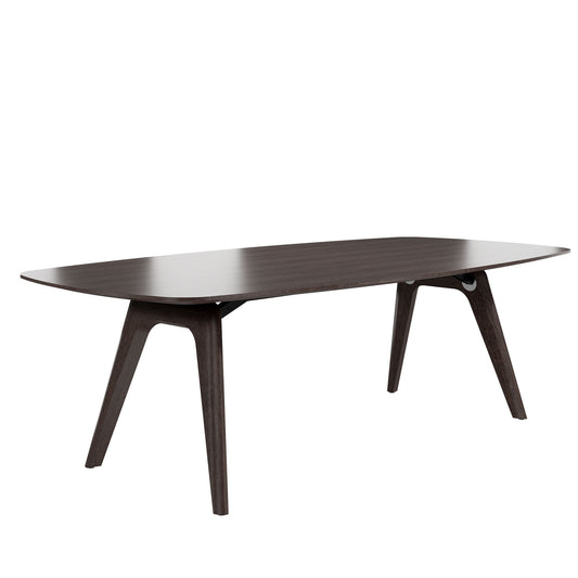 Bralco RAIL Tabella delle riunioni | Forma di avvio 2400 - 2800 mm (8-10 persone) | Vero legno, carbonio di quercia